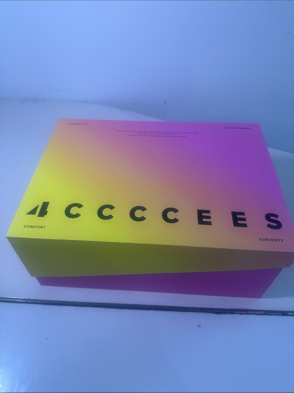 Women's Sneakers Box - Yellow Pink Gradient